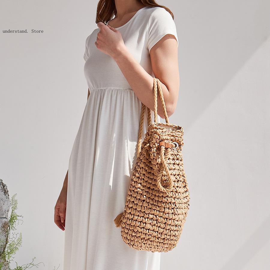 Пляжные сумки на плечо ручной  – обзор и цена Women'S Raffia Bags