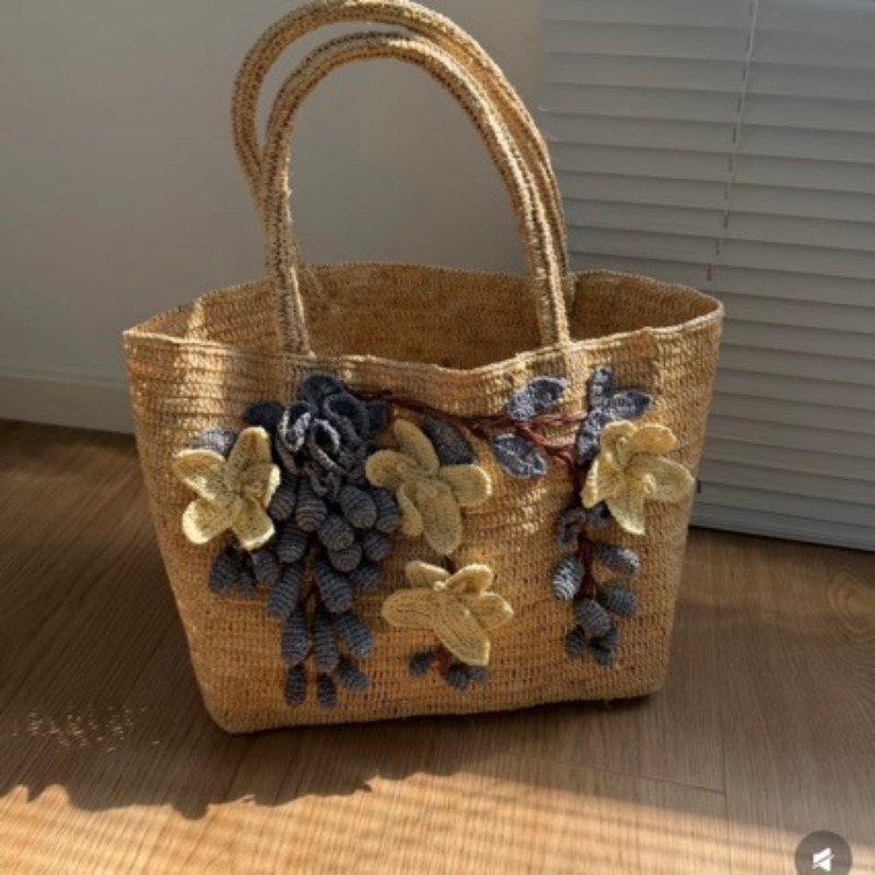 Новая плетеная сумка-тоут из р – обзор и цена Women'S Raffia Bags